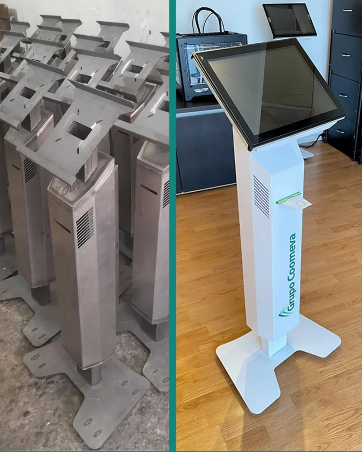 Kioscos fabricados para la operación del Grupo Coomeva